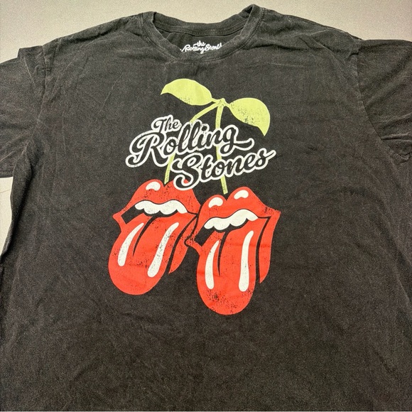 The Rolling Stone Women's XXL Crewneck Graphic Cotton Short Sleeve Tee Grey - Picture 2 of 8